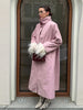 Stand Collar Oversized Long Trench Coat Women Street Single Button Half Sleeve Side Split Loose Jackets Chic Lady Outerwears