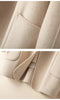 Autumn and Winter Reversible Woolen Coat Women's Mid-Length Small Hepburn Style Woolen Coat Loose