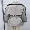 Tie Up Short Women 's Trench Coat Lapel Long Sleeve With Belt Oversize Windbreaker Female Spring Autumn Woman Outerwears