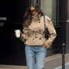 Mujer Short Women's Trench Coat Double Breasted Windbreaker Woman Belt Winter Coats for Women Outdoor Coats Outerwears