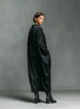 Satin Oversized Shirt Maxi Dress Lapel Collar V Neck Pockets Loose Flowy Minimalist Elegant Daily Casual Dress for Women