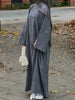 Turkey Dubai Muslim Winter Abaya Corduroy Women Closed Abaya Loose Daily Wear Muslim Long Winter Dress