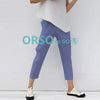 Pleated Basics Ankle-Length Pencil Pants Women Causal Sports Pants