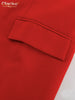 Loose Red Office Women's Two Pieces Set Elegant Long Sleeve Blazer With High Waist Slit Long Skirt Set Female