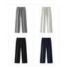 Women Pants Fleece Lined Panelled Design Loose Fit Barrel Leg Elastic Waist Minimal Style Everyday Style Winter