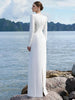 High Street Designer Women's Long Sleeve Crystal Diamonds Beaded Long Maxi Dress