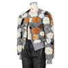 Elegant Women Button Front Floral Appliques Long Sleeve Jacket Thick Warm Winter Streetwear Outwear