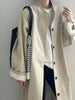 Stand Neck Long Trench Coat Women Spring Casual Turn-down Collar Single-breasted Trench Coat