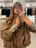 Casual Patchwork Women Coat Elegant Long Sleeve Stand Collar Pleated Female Outwear Autumn Winter Lady Streetwear