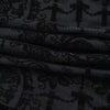 Goth Drak Elegant Flocking Print Long Pants 90s Grunge Mesh See Through Bodycon Flare Pant Mall Gothic Women Trousers