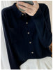 Women's Elegant Spring Knitted Cardigan Wool Polo Neck With Pockets Solid All-Match Casual Soft Tops Coats ZB1047006