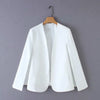 Spring and Autumn Leaderless Design Cape Suit Jacket Office Casual Loose Top Cape Collar Open Sleeve Cape Women's Jacket