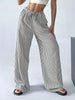 Women's Striped Wide-Leg Trousers