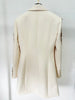 High Street Designer Vestido Women's Shawl Collar Beaded Draped Blazer Dress