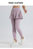 Yoga Pants Women's High Waist Tennis Skirt Fitness Speed Drying Running Pocket Sports Skirt Tight Pants