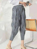 Versatile Slim Pleated Pencil Pants Women Elastic High Waist Solid Color Trousers Casual Autumn 2AA3771