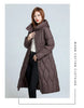 Long Winter Over-The-Knee Overcoat Parka Down Cotton-Padded Jacket Women's Plus Size 100 KG Slim Cotton-Padded Jacket