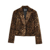 Long Sleeve Blazers Top Women 2 Pieces Leopard Printed Mini Skirt Sets Women's Suit Two Piece Set Women Outfit