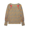 Women's Jackets Coats Autumn Striped Floral Embroidery Jacket Women Coats Vintage Female Outerwear Chic Tops