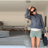 Women's Dark Grey Peplum Cropped Blazer Stand Collar Single Breasted Waist Vintage Coat Spring Chic Lady Streetwear