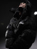 Winter Warm Leopard Print Diamond Puffer Parkas Women's Hip Hop Hooded Zip Up Oversized Padded Coat Streetwear Vintage Jackets
