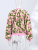 3D Flower Bomber Jackets Women Loose Zipper Full Sleeve Female Coats Baseball Jackets Spring High Street Outwear