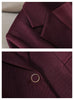 Women Blazer Fuchsia Apricot Black Long Sleeve Single Button Suit Ladies Work Wear Jacket Coat Female Outerwear 4XL