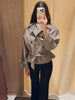 Plaid Short Trench Coat Women Lapel Collar Double Breasted Belted Waist Long Sleeve Loose Jacket Autumn Casual Chic Coats