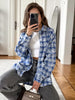 Blouse Women's Shirts Spring Autumn Plaid Long Sleeve Shirt Loose Tops Casual Coat Женский Топ Blusas Mujer Рубашка Женская