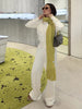 Women's Autumn Winter Knit Cardigan Pants Set Slim Fit Long Sleeve Long Trousers Simple Solid Color Sweater Suit