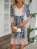 Elegant Women Dress Loose Casual Dress Women Printed Dress Temperament