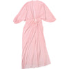 Sexy See Through Dress Women Simple Hollow Ruched Lantern Sleeve Patchwork Elegant Vacation Party Clubwear