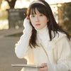 Womens Bohemian Hooded Knitted Shawl Winter Warm Button Wraps Scarf Coat Cloak Cardigan