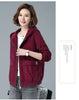 Corduroy Short Coat 5XL Women's Spring Autumn Korean Loose Solid Hooded Jacket Casual Female Zipper Coat Tops