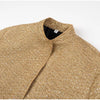 Gold Sequins Bomber Jacket For Women Chic Stand Collar Long Sleeve Coat Female Winter Autumn Lady Street Outerwear