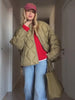 Solid Women's Cotton Coats O-Neck Full Sleeve Loose Zippers Lady Thicken Padded Coat Winter Casual Female Jackets