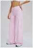 Casual Wide Leg Pants Yoga Pants Women Crossed Waist Loose Pants for Outdoor Workout Running and Sports Wide Leg Pants