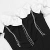 Women Bow Tassel Slash Neck Maxi Dress Fall Winter Sexy Birthday Evening Prom Party Street Long Dresses Vestidos