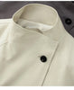 Autumn Simple Style Korean Long Stand-up Collar White Trench Coat Women's Trench