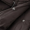Warm Fur Collar Elastic Waist Hooded Coat Women's Elegant Waist-cinching Zippers Long Cotton Coats Winter Lady Outwear