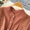 Chic Lace Slim Stand Collar Long Sleeve Spliced Single Breasted Dress High Street Vintage Evening Women Autumn Winter Clothing