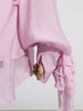 Sexy O Neck Long Sleeve Ruffles Folds A-line Dress Women Hollow Out Lace Up High Waist Mini Dresses Evening Party Cocktail