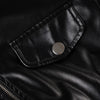 Women Fitted Black Faux Leather Biker Jacket Slim Waist Zip Up Moto Coat Y2K Streetwear