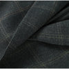 Women's Plaid Blazer Asymmetric Button Stand Collar Long Sleeve Pocket Detail Slim Fit Elegant Casual Office Outerwear