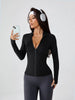 Women's Slim-Fitting Yoga Jacket - Buttery-Soft Stretch Full-Zip Athletic Cardigan