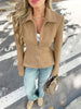 Vintage Waist Cinching Women Short Coat Long Sleeve Zipper Crop Lapel Coats Lady Daily Commute Street Outerwear