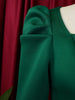 Autumn Stylish Women Evening Party Dress Long Puff Sleeve Elegant Pleated A-Line Gowns Birthday Wedding Celebrate Robes