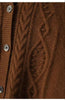 100% pure cashmere cardigan women's winter coat thickened loose knit sweater coat