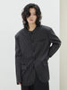 Women Black Striped Big Size Casual Blazer O-neck Long Sleeve Loose Fit Jacket Tide Spring Autumn 1DH0147