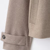 Elegant Stand Collar Short Jacket For Women Lady Outerwear High Street Long Sleeve Single Breasted Female Coats